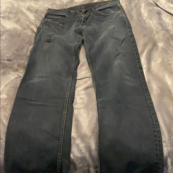 Black distressed Armani Exchange Jeans - Picture 2 of 6